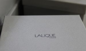 Photophore sur pied Masque de Femme Lalique Cristal