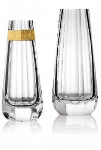 Vase Cristal Moser Sensitiv Transparent ou Filet doré