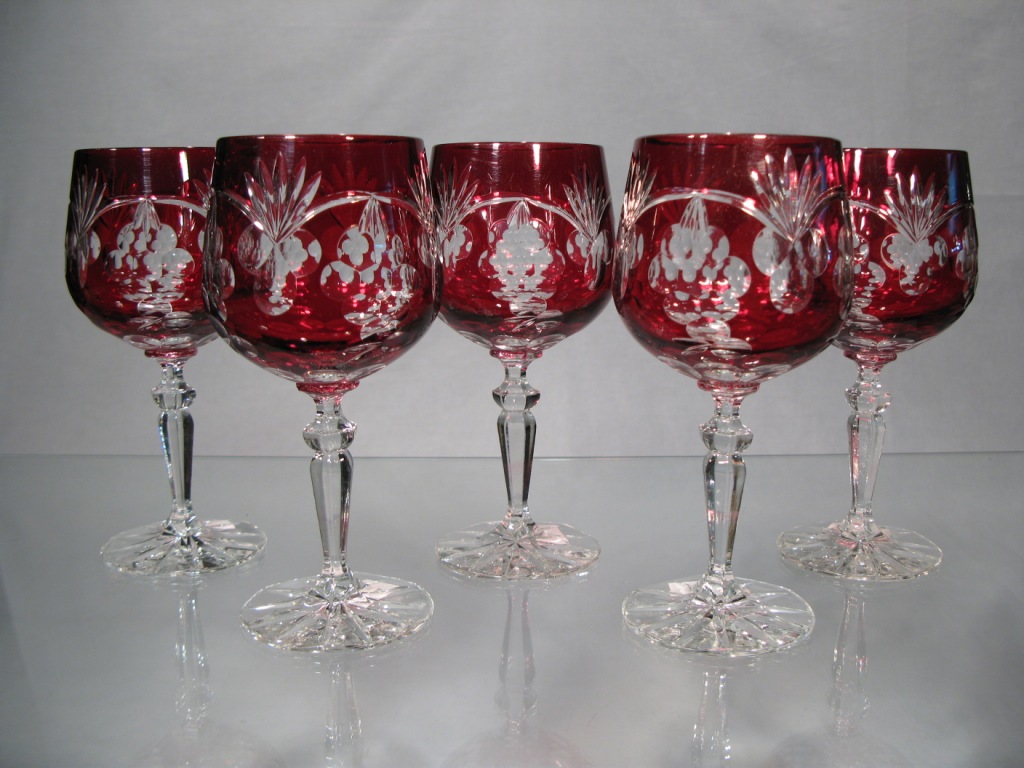 Verres à Vin Rouge - Verres en Cristal Couleur - verres cristal couleur