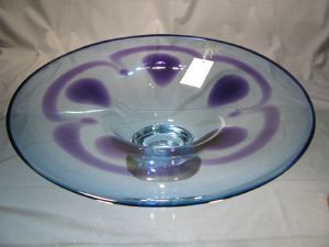 Coupe Bleu Violette artistique signée A. Jablonski