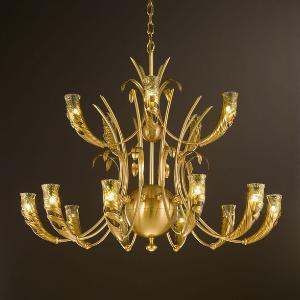 Collection Luminaire Cristal Ambre collection 3770 Possoni 