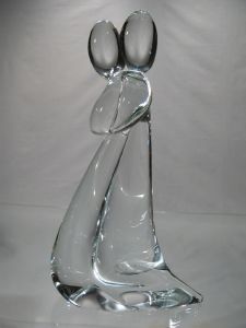 Maternit Mre Enfant Cristal Murano