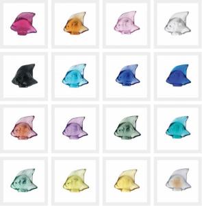 Lot de 25 Poissons Lalique 