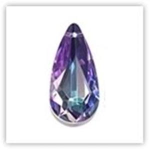  Pendentif Cristal Swarovski Larme Chaine Argent 925