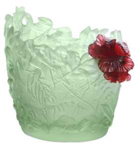 Vase Hibiscus Vert clair Moyen Daum 