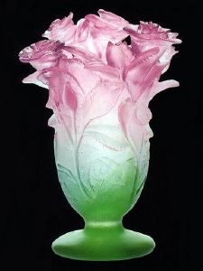 Vase Roses Daum 17,5 cm 