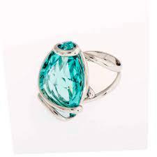 Andrea Marazzini Big Drop Cristal Swarovski bleu turquoise 