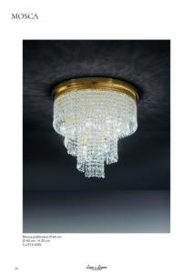 Plafonnier court Cristal Murano Collection Mosca