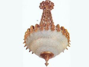 Lustre Monaco verre blanc