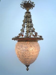 Lustre Sissi verre blanc