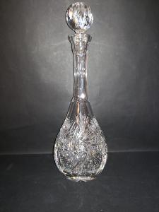 Carafe à Decanter Vin Finesse en Cristal de Bohème Taille Diamant