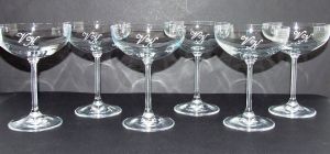 Coffret 6 Coupes à champagne en cristal collection Venise 20cl