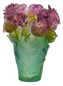 Vase Rose Passion Daum 35 cm