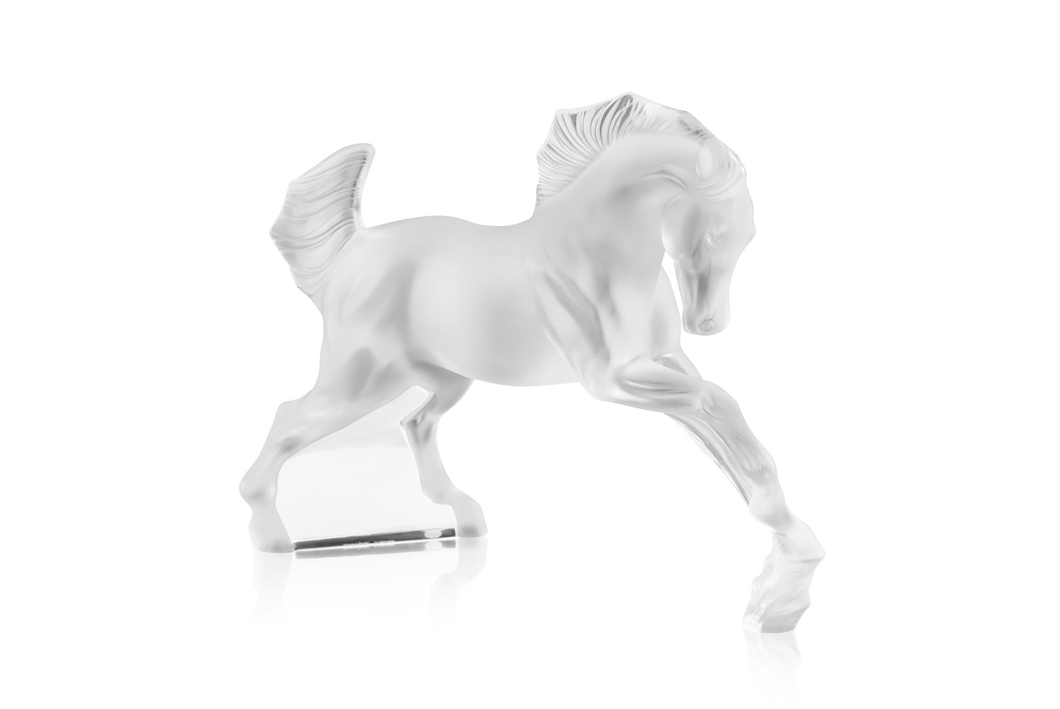 Sculpture Cheval grand Cristal Lalique