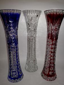 Vase Soliflore en Cristal de Bohème Couleur ou Transparent GM