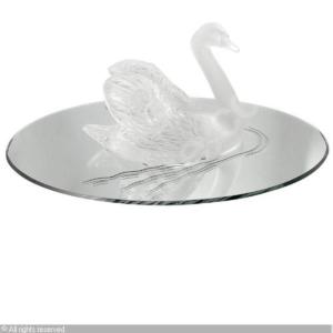 Miroir Ovale Cristal Lalique Cygnes
