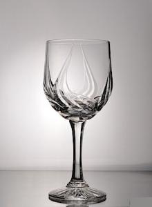 Coffret 6 verres à vin en cristal de Bohème taille anglaise