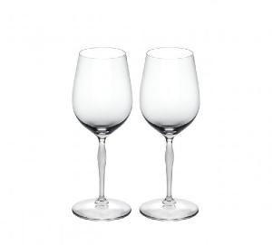 100 points Cristal Lalique Coffret 2 Verre à vin Universel