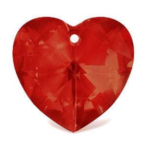 Pendentif Coeur Cristal Swarovski 40mm Chaine Argent 925