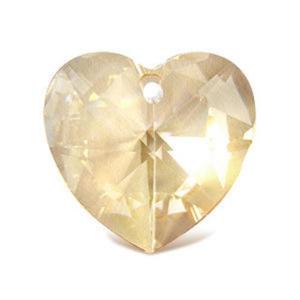 Pendentif Coeur Swarovski 28mm Chaine argent 925