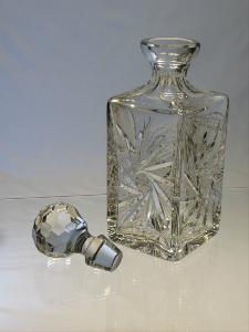 Carafe Whisky en Cristal de Bohème Carrée