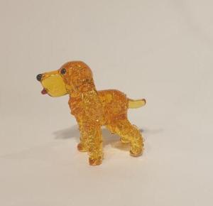 Chien Cocker en Cristal miniature