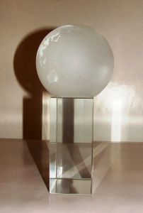 Trophée globe terrestre Murano