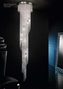 Plafonnier Cristal Murano Collection Mosca