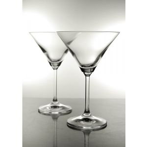Coffret 6 Verres à Martini ou Cocktail en cristal collection Venise , utilisé dans la série LUCIFER