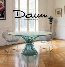 Table Végétale Daum 6 éléments Grise Bleu