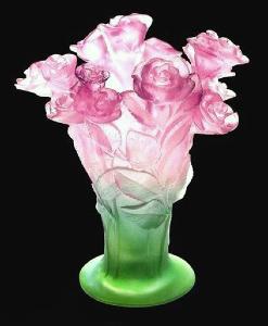 Vase Roses Daum