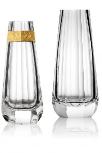 Vase Cristal Moser Sensitiv Transparent ou Filet doré