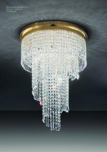 Plafonnier court Cristal Murano Collection Mosca
