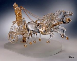 Carrosse Romain Verre Murano 