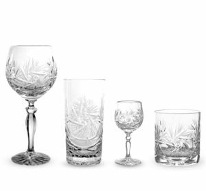 Collection 6 Verres Monica en Cristal de Pologne