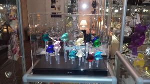  Aquarium Noir avec cloche transparente pour 25 Poissons Lalique 