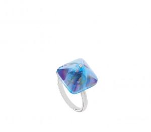 Bague Charmante PM Cristal Lalique Bleu T.59