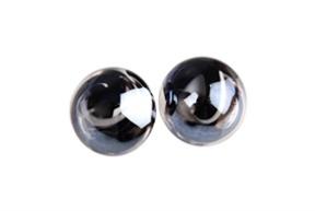 Boucles Oreilles Clips Murano Optical Antica Murrina Noir 