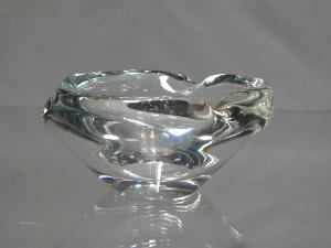 Cendrier Verre Murano Massif Transparent 