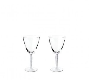 Coffret 2 verres Eau louvre Lalique Cristal