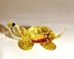 Tortue miniature en cristal