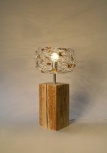 Lampe d' Ambiance Bois et Ambre Sardaigne