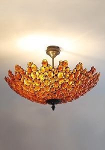 Plafonnier, Suspension en Ambre Campania Avellino