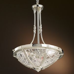 Lustre Chandelier simple Cristal taille Possoni 