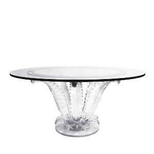 Table ronde Cristal Lalique modele Cactus