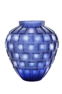 Vase Daum Rythmes Bleu 