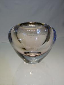 Petit vase Murano rose clair ambre 