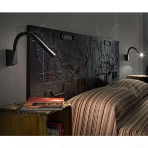 Applique Murale ou Liseuse snake W3 blanc ou noir