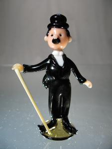 Charlie Chaplin Personnage en Cristal Couleur