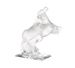 2 Chevaux sauvages Lalique Cristal